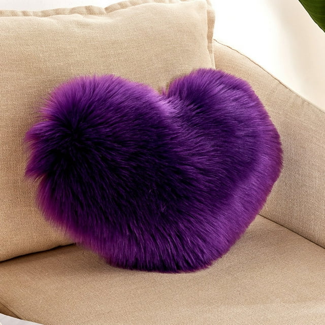 Xihbxyly Cojín En Forma de Corazón, Suave y Cómodo, con Cremallera para Una Limpieza Fácil, Ideal para Sofá o Coche, Decoración Del Hogar y La Oficina, 40 X 50 Cm.