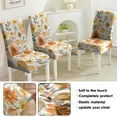 thumbnail image 5 of Modern Floral Peony Autumn Leaves Dining Chair Covers Set of 4 Washable Polyester Stretch Slipcovers Removable Protector for Country Home, 5 of 7