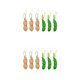 thumbnail image 1 of Vogacara 6x Stress Relief Toys Ansiedad Relief Kids Pea Pod Juguetes 2piezas Tipo 1, 1 of 1