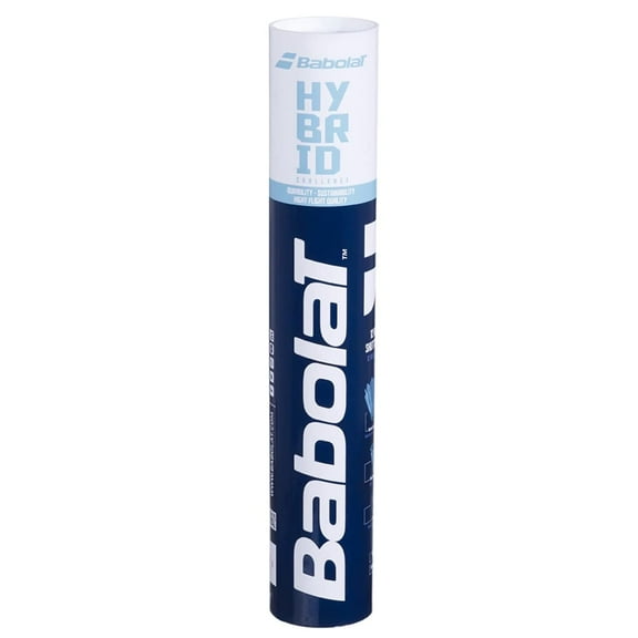 Babolat Hybrid Challenge Badminton Feather Shuttlecock 3 In 1 , White | Perfect For Training And Tournaments