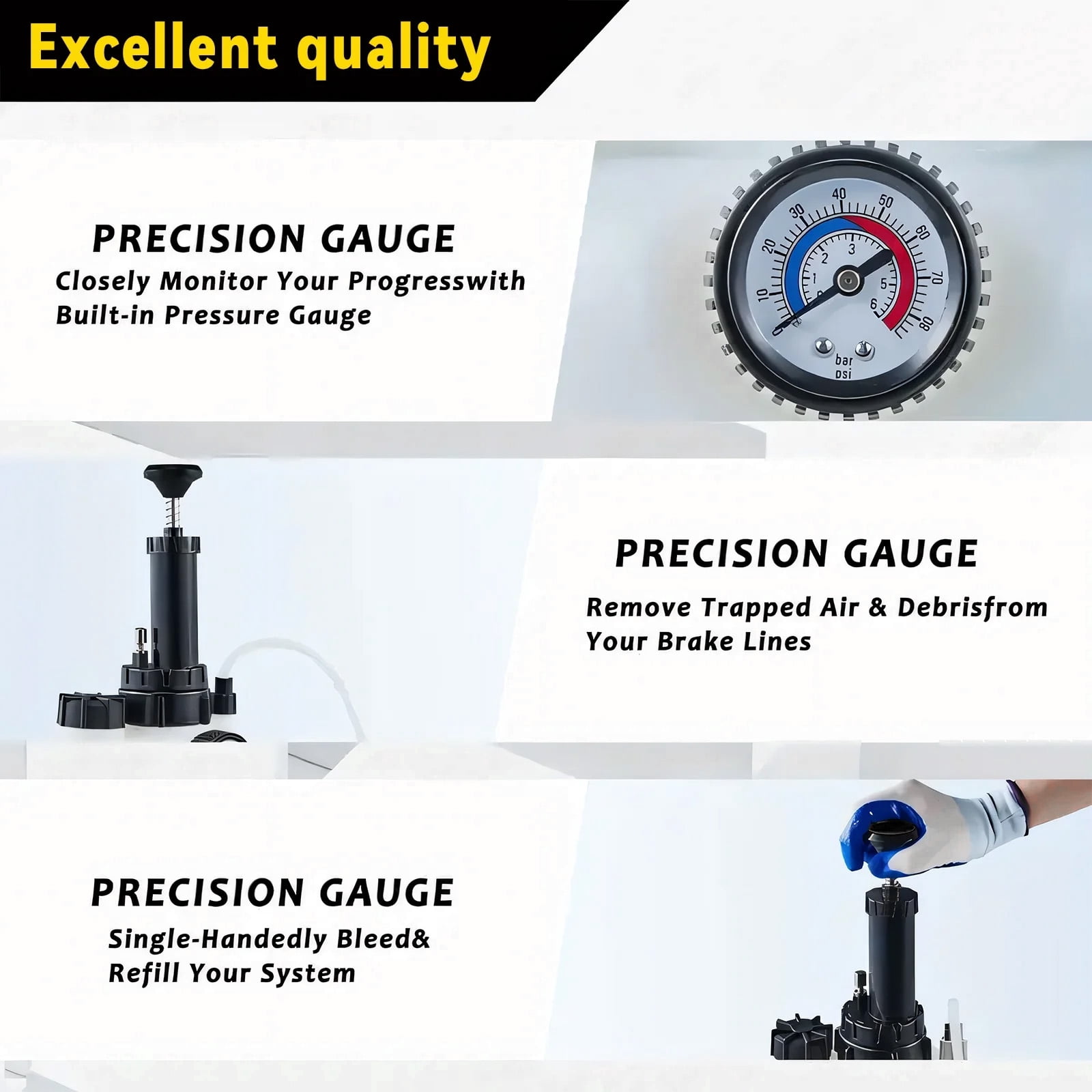 3L Transmission Fluid Pump Manual Oil Transfer Pump Fluid Transfer Pump Oil Filling Filler System Tool Extractor Tool Kit with Adapters
