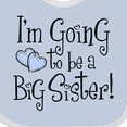 thumbnail image 4 of Inktastic Heart New Big Sister Girls Baby Bib, 4 of 4