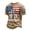 Khaki, variant on 9/11 25th Anniversary Commemorative Tee for Men Short Sleeve Vintage Patriotic American Flag Twin Towers Print Never Forget Patriot Day Gift Shirt