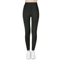 thumbnail image 3 of Ma Croix Womens Compression Waistband Exercise Stretch Gym Leggings, 3 of 5