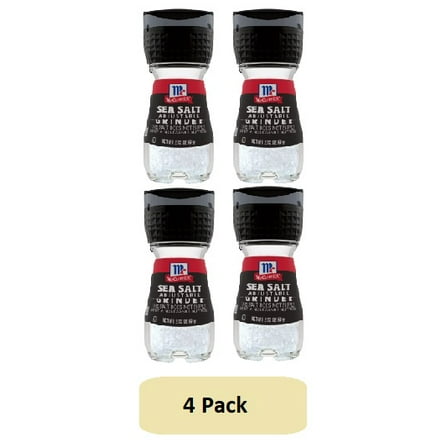McCorrmick All Natural Sea Salt Grinder, 2.12 oz Bottle