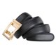 thumbnail image 5 of Cinturón de cuero automático para mujer | Cinturón de doble cara ajustable sin agujeros | Hebilla de oro de aleación de moda | 3,5 cm de ancho | Varias tallas S-XXL | Para Trajes, Vaqueros, Vestidos, 5 of 7