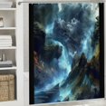 thumbnail image 6 of PRATYUS Waterfall Rocks Sky Quick-Drying Shower Curtain Set with Hooks, 100% Polyester Fiber, Washable Bathroom Decoration, Various Sizes 36x72, 6 of 7