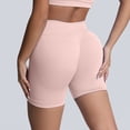 thumbnail image 2 of Biker Shorts Women High Waisted Booty Workout Volleyball Yoga Womens Spandex Peach-Shaped Shorts Red XS, 2 of 5