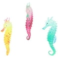thumbnail image 3 of 3pcs Silicone Brillant Cheval de Mer Décoration de Maison Accessoire de Paysage, 3 of 6