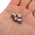 thumbnail image 4 of OUNONA 20Pcs Fashionable Grey Cord End Caps for Jewelry Making Easy Use Stainless Steel, 4 of 6