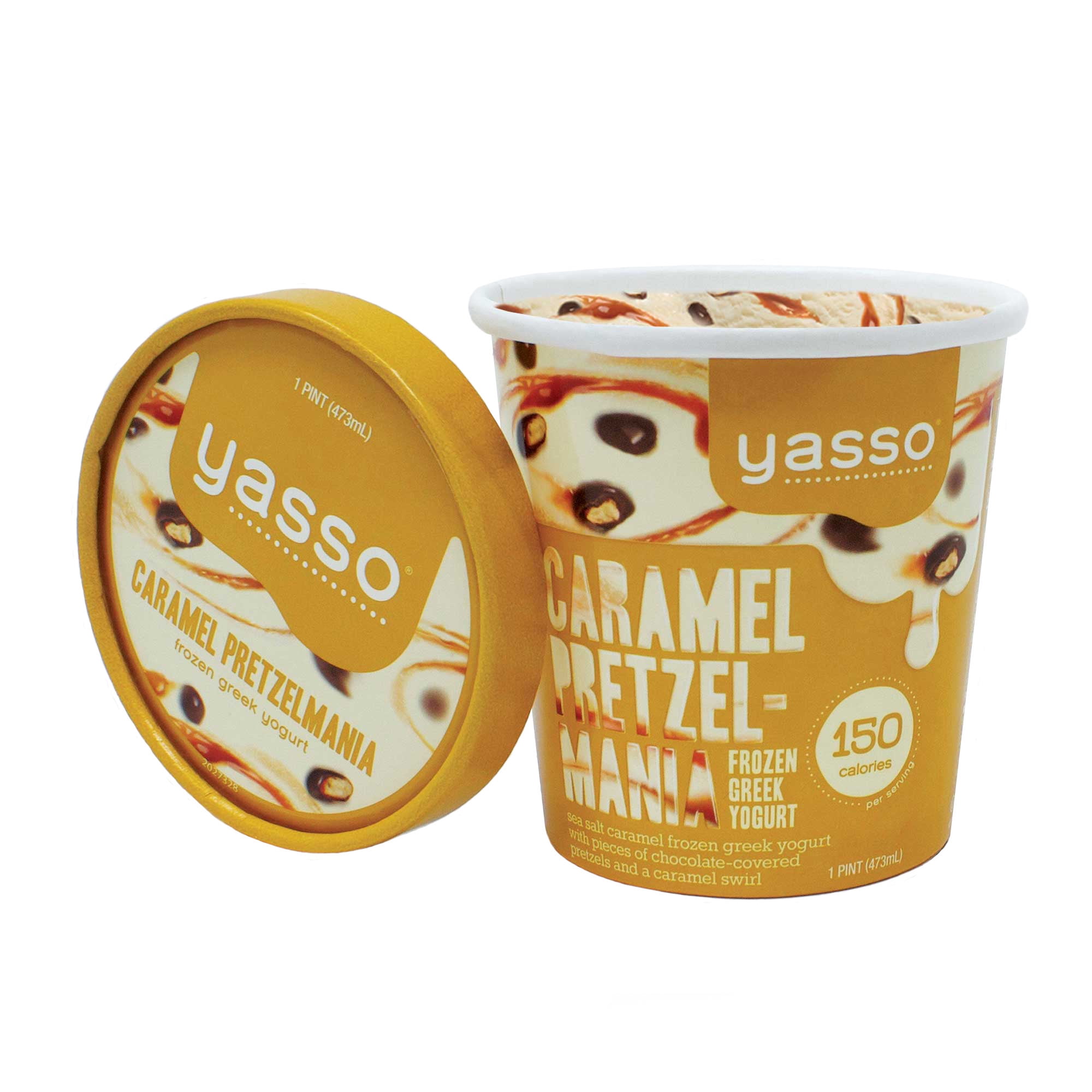 Yasso Frozen Greek Yogurt Caramel PretzelMania
