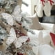 thumbnail image 4 of Decoraciones de Árbol de Navidad de Gama Alta Malla Hueca Plata Doble Capa Mariposa Decoraciones de Árbol de Navidad Decoración de Navidad Árbol de Navidad Blanco, 4 of 6