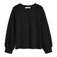 thumbnail image 2 of HUANBAI Girls Long Sleeve Lace Trim Blouse Loose Fit Casual Top With Floral Embroidery For School And Daily Wear Girls Summer Tops 4-5 Years, 2 of 5