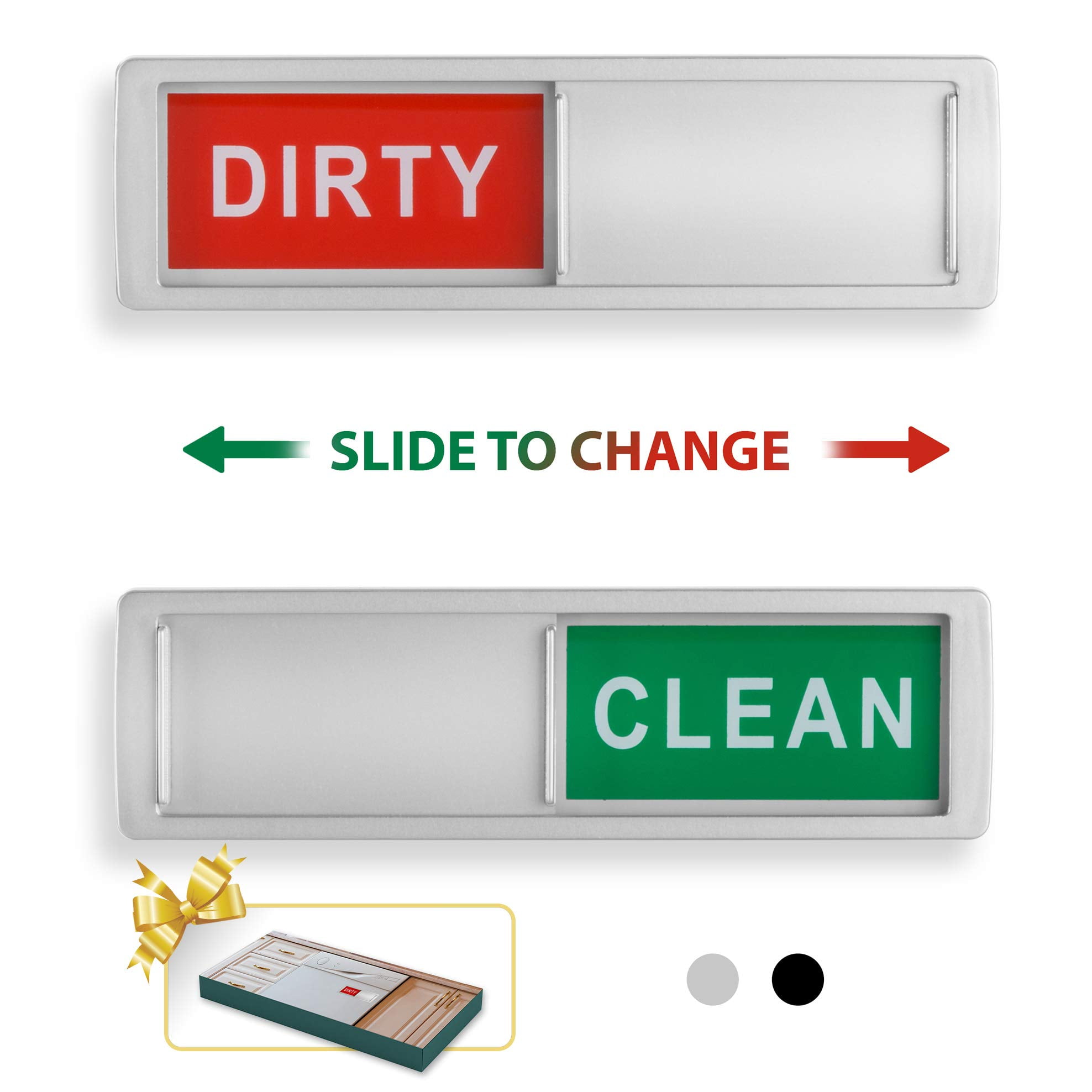 Dirty Sign Magnetic Stick On Sliding Indicator Pukkr Details about   Dishwasher Clean 