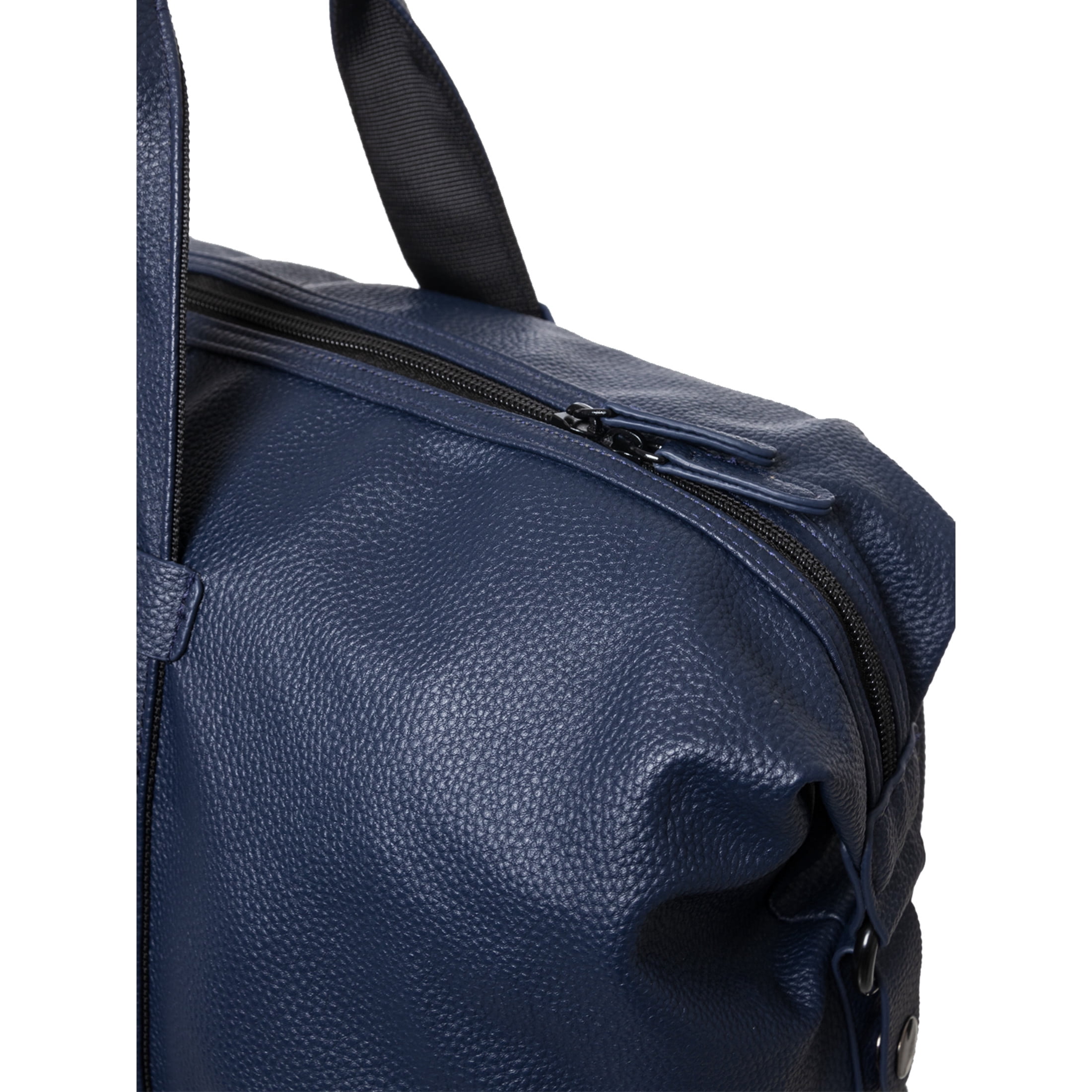 X RAY JEANS Mens Pebbled Faux Leather Travel Duffel Bag, Navy, OS