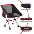 thumbnail image 5 of Terrui Red Collapsible Chair TER-LCR035R, 5 of 9