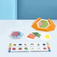 thumbnail image 1 of baby boy girl montessori Tablero de forma colorida Rompecabezas Juguetes Aprendizaje Ayudas didácticas Juguetes para de cumpleaños - CUTICAT Rompecabezas geométrico, 1 of 8