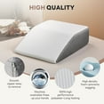 thumbnail image 5 of Bed Wedge Pillow, 7 Inch Wedge Pillow for Neck Pain Relief and Acid Reflux, Body Pillow for Post Surgery Support and Sleeping Comfort, Helps with Snoring and Back Pain Relief, 5 of 7