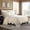 Ivory Floral, variant on Charleston Estate Floral Matelasse Coverlet, 100% Cotton, Scalloped Edges, King/Cal King, White - Breathable Farmhouse Bedding