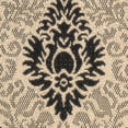 thumbnail image 2 of SAFAVIEH Courtyard Jessie Damask Indoor/Outdoor Area Rug, Sand/Black, 2'7" x 5', 2 of 4
