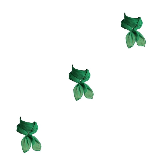 Qarigey Bufanda de gasa Estilo coreano Chica Ornamento Pañuelo pequeño Diseño delgado Pañuelo de mujer para el trabajo Casa Viajes Compras Verde Type1 NO1 Qarigey CBP381167
