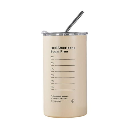 

Tumbler Cup with Lid and Straw Easy to Clean Stainless Steel Vacuum Insulated Tumbler Cup for Teachers Sports Driving Sailors