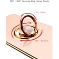 thumbnail image 4 of Compatible with Samsung Galaxy S22 Ultra 5G Case Ring Holder Kickstand Magnetic Phone Case Soft Silicone Shockproof TPU Scratch Resistant Protective Cover, 6.8 inch - Beige, 4 of 14