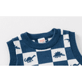 thumbnail image 5 of Esaierr Kids Baby Boys Vest Sweater Vest,Toddler Boys Sleeveless Plaid Dinosaur Sweater Vest,Fall Casual Fashion Knit Top for Boys 2-7Y, 5 of 6