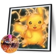 thumbnail image 4 of Sz1657 Resina La Serie Dibujos Animados Pikachu Con Diamantes Completos 30*30CM, 4 of 9