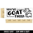 thumbnail image 2 of You've Goat Got This Teacher Student School Self-Inking Rubber Stamp Ink Stamper - Green Ink - Large 2-3/4 Inch, 2 of 7