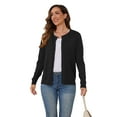 thumbnail image 3 of UVPLove Women's Lightweight Button-Down Cardigan Sweater,Black,XL,S-3XL(Oversized Fit - Runs Large, Choose One Size Smaller), 3 of 10