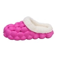 thumbnail image 5 of HEWUQI Bubble Slippers for Toddler House Cotton Non Slip Platform Plush Home Slides Winter Warm Lined Comfortable Indoor Bedroom Funny Shoes Hot Pink Size 13 Little Kid, 5 of 5