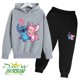 thumbnail image 3 of Ropa deportiva informal con estampado creativo de puntadas de invierno para niños y niñas, camisetas y pantalones para niños, traje deportivo para niños de 3 a 14 años, 3 of 5