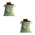 thumbnail image 1 of Naiovety Bolsa de lona de cuero bolsa de forraje de lona para senderismo, bolsa de herramientas de trabajo con hebilla con cordón para Type3 NO3, 1 of 6