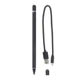 thumbnail image 1 of Stylet capacitif actif en aluminium à pointe fine, universel, pour écran tactile, compatible avec iOS, Android, tablettes, smartphones, noir, 1 of 4