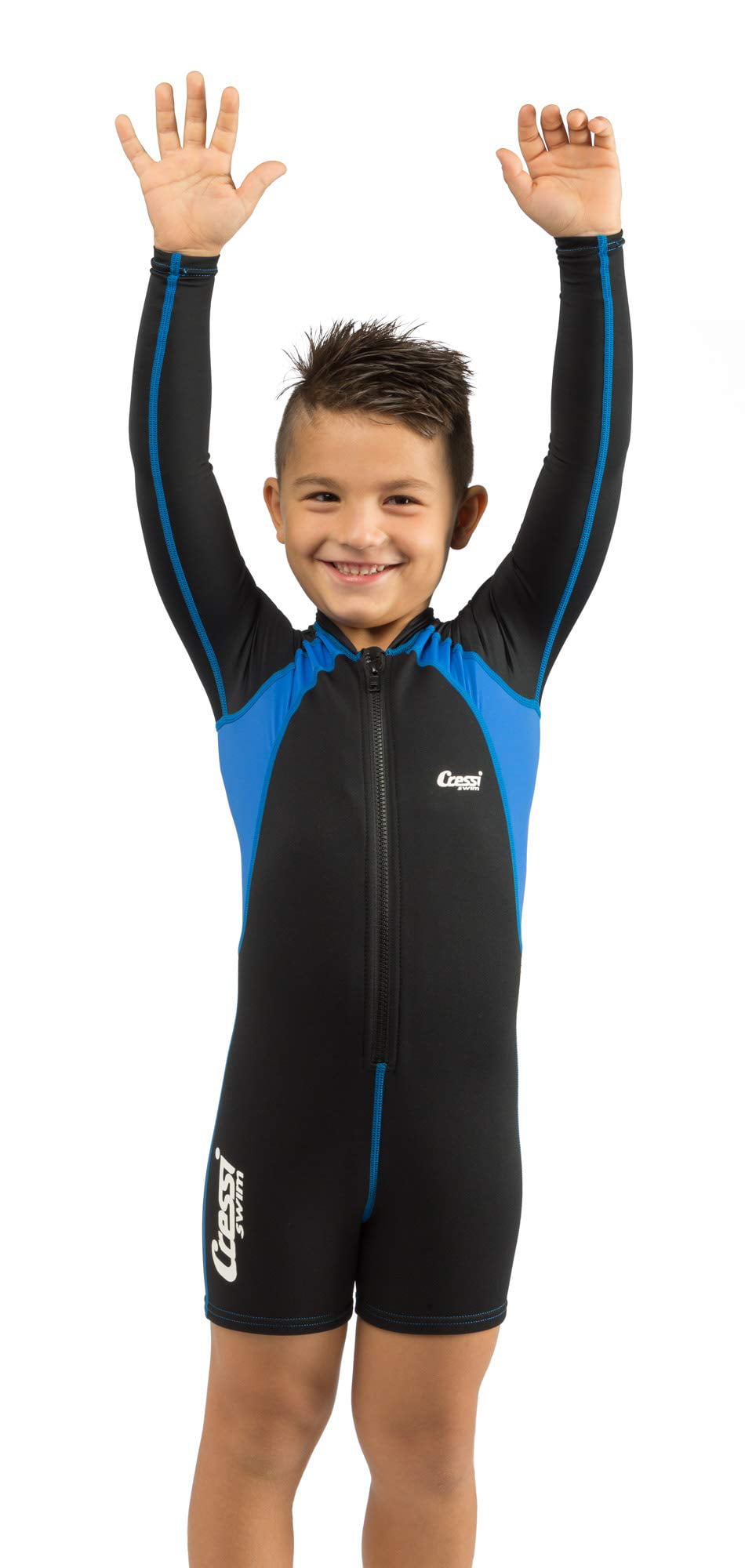 Cressi 1.5mm Neoprene One-Piece Long Sleeves Kids Swimsuit Shorty