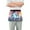 Cartoon Unicorn and Cloud, variant on Unicorn on Snow Server Apron with 3 Pockets Waterproof Waitress Waist Short Apron for Man Woman 12 Inches