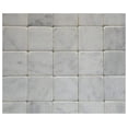 thumbnail image 4 of Carrara Marble Italian White Bianco 4x4 Marble Tile Tumbled (Package of 9 Pieces Individual Tile), 4 of 4