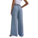 thumbnail image 4 of Pantalones Largos para Mujer,Pantalones Largos para Mujer Pantalones Sueltos De Cintura Alta para Mujer Pantalón De Cintura Alta con Estampado Floral Funcionalidad Versátil, 4 of 6