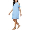 thumbnail image 3 of Rachel Roy Womens Elizabeth Shift Dress, Blue, Large, 3 of 5