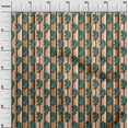 thumbnail image 3 of oneOone Velvet Rust Brown Fabric Asian Floral Craft Projects Decor Fabric Printed By The Yard 58 Inch Wide, 3 of 4