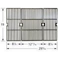 thumbnail image 2 of 3pc Gloss Cast Iron Cooking Grid for Brinkmann and Broil Chef Gas Grills 29", 2 of 2
