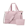thumbnail image 2 of Womens Travel Duffel Bag, Weekender Tote with Shoe Compartment, Wet Pocket and Usb Charging Port, Large Capacity Carry on for Gym, Overnight Trips, Weekend Getaways, Pink, by FAJHHA, 2 of 8