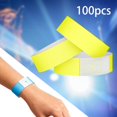 thumbnail image 6 of 100 Pieces Wrist Band Bracelet Self Adhesive Waterproof Synthetic Paper for Hospital Nightclubs Events, 6 of 8