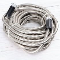 ELAYARD Telescopic Garden Hose Silver for Garden Durable and Flexible