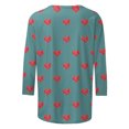 thumbnail image 5 of VKOYWKM Womens Spring Tops 3/4 Sleeve Valentines Day Shirts Love Graphic Tees Cute Tops Holiday T Shirts Casual Crew Neck Romantic Tshirts, 5 of 6