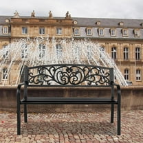 OverPatio Garden Bench Bench Park Outdoor Bench for Patio Metal Bench Park Bench