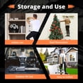 thumbnail image 6 of EvaStar Home 23.2FT Telescoping Ladder, Aluminum Lightweight Extension Ladder w/Triangle Stabilizer, Stabilizer Bar & Wheels, 6 of 6
