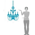 thumbnail image 2 of Baroque Chandelier Wall Art Decal, 2 of 4