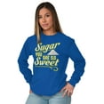 thumbnail image 4 of Sweet Cute Pick-Up Line Corny Nerdy Women's Long Sleeve T Shirt Brisco Brands S, 4 of 5